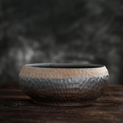 Service Jianshui – Grande Tasse En Céramique Service À Thé Feuilles Sitee Ancien Motif Marteau Combustion Précoce Bassin Poterie Grossière Services A Thé Portables