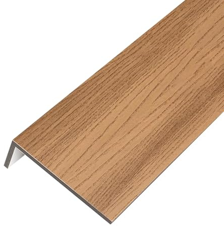 Window Sill Cover, Wood Grain Finish, Cuttable Nosing for Bay Window and Living Room, Durable Capping Board for Home and Office