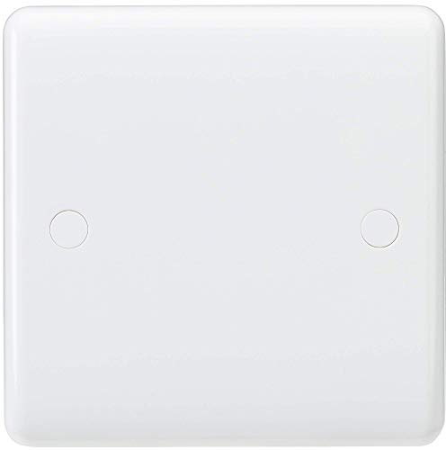 Knightsbridge CU8350 Curved Edge 1 Gang Blanking Plate, White
