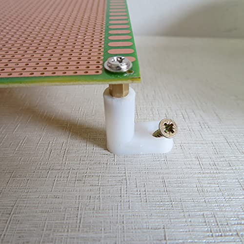 20stk Nylon Plastik 25mm Höhe PCB Platine Masterboard Distanzhalter Halter Spacer Abstandshalter Stütze Standoff für 3mm Loch Durchmesser Leiterplatte Master board mit Schrauben Befestigungsfuß