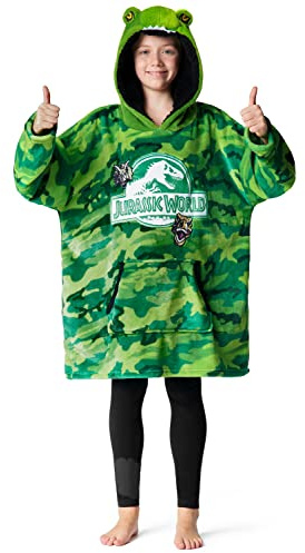 Jurassic World Übergroßen Hoodie Decke Jungen und Madchen Kapuzenpullover Kinder