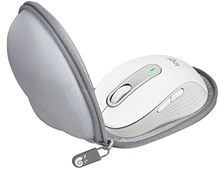 Hermitshell Funda rígida de viaje para ratón inalámbrico Logitech Signature M650 (gris, funda para M650)