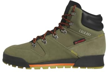 adidas Herren Terrex Snowpitch Cold.RDY Hiking Shoes Wanderschuhe, Focus Olive/Core Black/Pulse Olive, 43 1/3 EU
