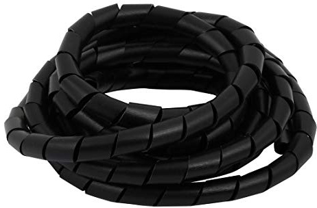 XYZOOM Flexibler Spiralschlauch Kabeldrahtwicklung Schwarz Kabel verwalten 12 mm Durchmesser x 2,5 Meter (08037 d7334 e635e 0dfda 1eb0f a8bf1