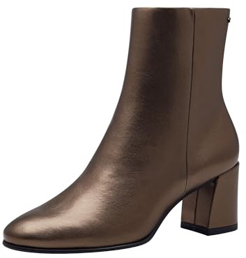Tamaris Bottines à talon bloc pour femme, Bronze., 38 EU
