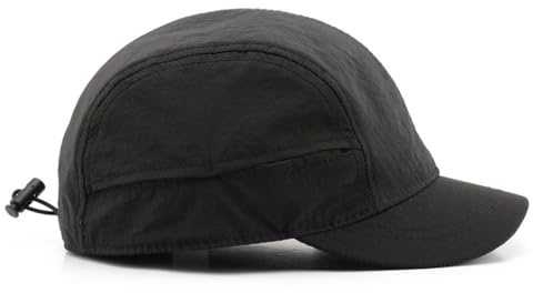 talajee Baseballkappe mit kurzer Krempe, schnelltrocknend, leicht, atmungsaktiv, Polyester, verstellbarer Kordelzug, für Herren und Damen