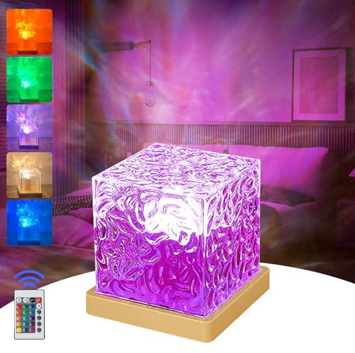 LED Nordlicht Lampe für Schlafzimmer, Sternenhimmel Projektor Mit 16 RGB Farbwechsel, Dimming Funktion und Fernbedienung - Aurora Lampe für Bars/Party/Geschenk