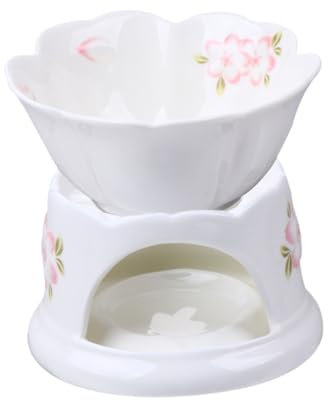 CIYODO Ceramic Melting Pot Bowl for Chocolate Cheese Fondue for Home Supplies for Melting Pot Scenarios