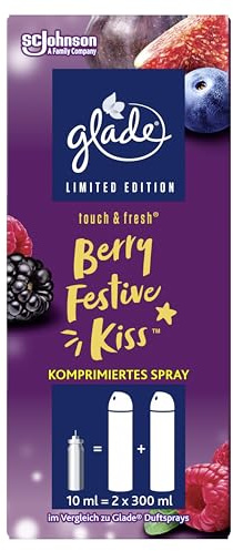 Glade Touch & Fresh Minispray Nachfüller, Berry Festive Kiss, 1er Pack (1 x 10 ml)