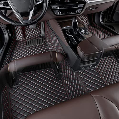 GXDFC Auto Bodenmatte Fußmatten für Skoda Yeti 2009 2010 2011 2012 2013, Nach Maß Allwetterschutz Leder Fussmatten Vorne und Hinten Automatten Set,B