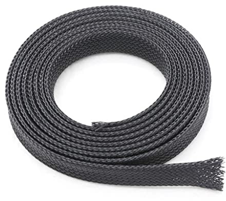 YWMEAC Manga de Cable de Tubo de Nylon de Manga Protectora Aislada, Manga Tejida de Cable de Alambre/L 2M/10Mm