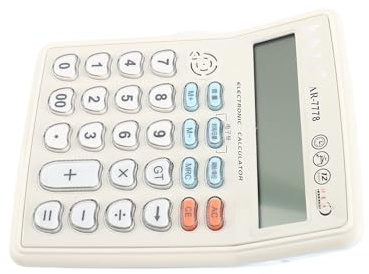 Generic Calcolatore, 12 Cifre con Calcolatrice Scientifica Scientifica di Grande Schermo con Gioco Musicale, Ora, Impostazione della Data, Regolazione del Volume, Funzione di Allarme
