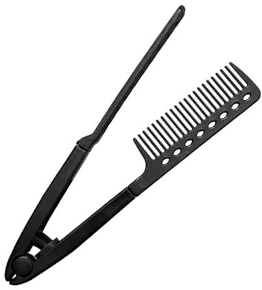 Peigne Lisseur Cheveux Femmes - Peigne Type V Pour Lissage Brésilien - Manche Ergonomique Anti-Frisottis pour Cheveux Secs ou Humides Débutants et Experts