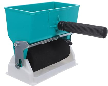 SOPOTUTU Rouleau Applicateur de Colle pour Bois avec Seau de 320ml, Dispositif Adhésif Roulant Manuel en Plastique et Aluminium, Rouleau de 6 Pouces pour Projets de Menuiserie et Meubles