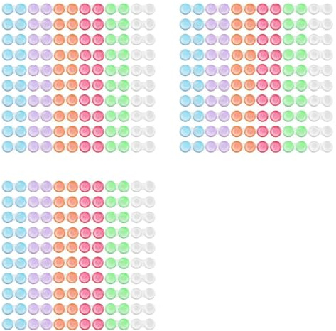 Zhdbchyuu Estuches para Lentes de Contacto (Paquete de 180), 6 Colores, Bonitos Estuches A Prueba de Fugas, Estuches para Lentes de Contacto.