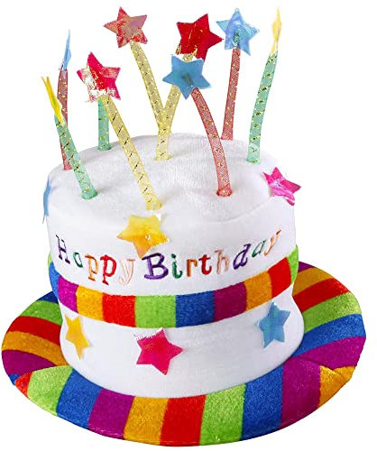 W WIDMANN MILANO Party Fashion - 2637H - Chapeau Happy Birthday, gâteau d'anniversaire, couvre-chef, anniversaire, fête