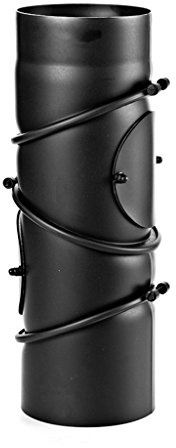 EWO Ofenrohr-Bogen 180 mm Durchmesser - Ofenrohr Multibogen 0-90° Schwarz - Senotherm-Beschichtung - rußbeständig, frost- und tauwechselbeständig