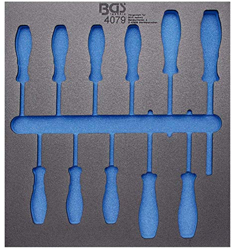 BGS 4079-1 | Werkstattwageneinlage 2/3 | leer | für Art. 4079 | Hartschaum | Länge 408 mm | Breite 378 mm | Höhe 32 mm | geeignet für alle BGS Werkstattwagen