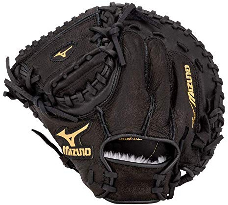 Mizuno Unisex Prospect Series Jugend Baseball Fanghandschuh 80 cm, Linke Hand, Schwarz (Fr90)