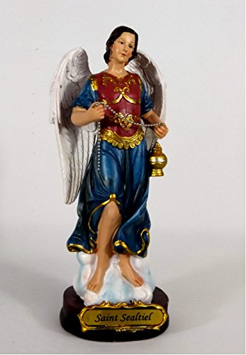 Klp Heiliger Erzengel Sealtiel Deko Figur Skulptur Statue Gefäß Drachen Kruzifix