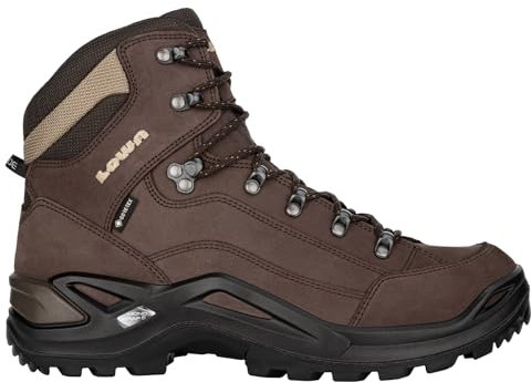 LOWA M Renegade GTX Mid W-leisten Braun - Gore-Tex Wasserdichter komfortabler Herren Gore-Tex Multifunktionsschuh, Gr