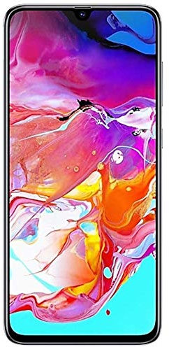 SAMSUNG Galaxy A70 (128 GB, 6 GB di RAM) 6.7 Display, On-Screen di Impronte digitali, 25W Super-Ricarica Veloce, Globale 4G LTE gsm Fabbrica Sbloccato A705MN / DS (w / 128GB MicroSD Bundle) (Bianco)