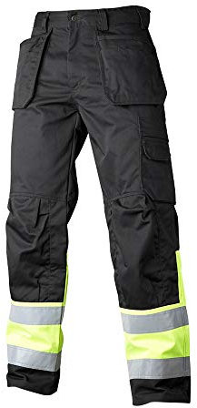 Top Swede 2171-51-C150 Modell 2171 Warnschutz Bundhose, Klasse 1, Schwarz/Gelb, Größe C150