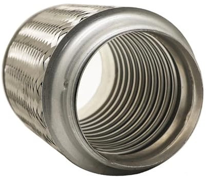 Auto-Auspuffrohr Teleskopisch Flexible Verbindung Geflecht Faltenbalg Edelstahl-Schalldämpfer-Rohrverbinder Geschweißt Universell Auspuffspitzen Auspufftopf (Color : 60MM-120MM)