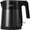 Cooktron Wasserkocher Edelstahl, Leiser Wasserkocher Klein, 1L, Ultraleise <30dB, BPA-Frei, Cool Touch, Doppelwand-Design, Schnelles Aufheizen, Schwarz