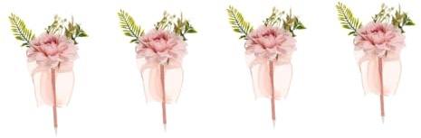 COHEALI 4 Pz penna a sfera per la festa della mothers day muttertagsgeschenke Bouquet duraturo Bouquet stilizzato penna per fiori artificiali penna a fiori plastica rosa