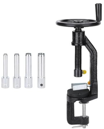 Oshhni Laboratory Drill Tool Hand Crank Punching Tool Kit Manual Hole Punch for Non-metallic