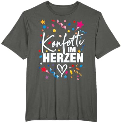 KONFETTI IM Herzen - Karneval Fasching FASTELOVEND T-Shirt