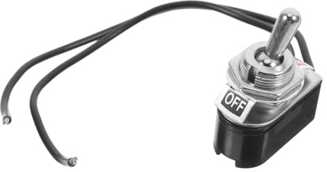 HOMSFOU Interruptor de Palanca Corriente Nominal 3a Material Abs y Hierro Electrochapado con Mango On-off para Coche Uso en Equipos Eléctricos Automotrices y Marinos