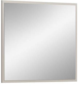 xonox.home – Spiegel Slide 80x70x2 cm in Kaschmir Nachbildung – Moderner Garderobenspiegel mit Einer Spiegelfläche für Garderobe & Flur – Wandspiegel elegant & kompakt