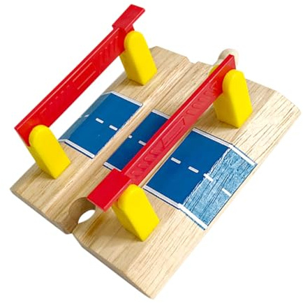 Didiseaon Train Track Accessory Railway Railing Barrier Double Pole Model Educational for Imaginative Play and Motor Skill Development