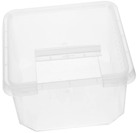 WEKADRIN Spider Box Reptile Feeding Box Small Feed Bin for Habitat Enclosure Insect Tank Tarantula Enclosure