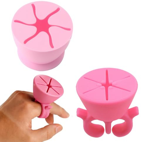 HUZNA Pack of 2 Scrap Collector Plotter, Vinyl Weeding Tools, Collection Tool, Waste Collector Silicone, Weeding Tool for Self-Adhesive Vinyl, Silhouette, HTV, Cameos, Labelling (Pink)