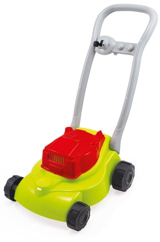 ToyToyToy Spielzeug Rasenmäher für Kinder mit Mähgeräusch 55 cm sehr stabil (Grün)