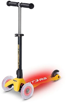 micro™ Mini micro Deluxe LED by Porsche | GT3 RS Edition | Höhenverstellbar & Mitwachsend | Das ORIGINAL | Kinderroller ab 2 Jahren | LED Rollen | Jungs & Mädchen 2-6 Jahre