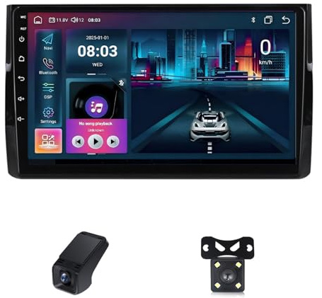 Android Bilradio för Skoda Kodiaq/Karoq NU7 2016-2021/Pekskärmsstereo/8-kärnig Processor/Wi-Fi+4G LTE/Trådlöst CarPlay/Android Auto/Bluetooth 5.0/EQ/FM/AM/RDS-radio/GPS/Delad Skärm(X10)