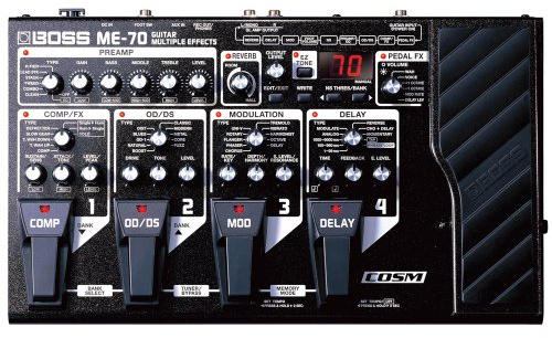 Boss ME-70 Guitar Multiple Effects Pedal Board