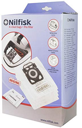 Nilfisk 107407940 - Bolsas aspirador, color blanco