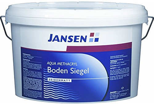 JANSEN Aqua Methacryl Boden Siegel 5L Beton und Zementfarbe kieselgrau