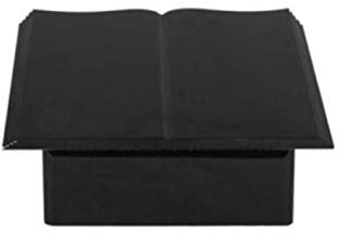 Livre - Granit - Urne funéraire - Granit - Noir - Socle = 30 x 22 x 19.5 cm