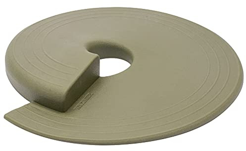 WAGNER Türstopper STOP OLIV - Durchmesser Ø 110 x 15 mm, hochwertiger Kunststoff, olivgrün, zum Unterschieben und Einklemmen, fixiert die Tür, schützt Tür und Wand - Design Award - 15697801