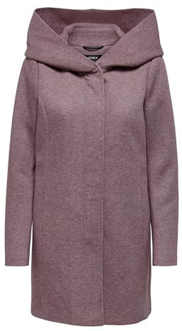 ONLY Sedona Light Coat OTW Noos Impermeabile Donna, Marrone (Brown/Pink), Small