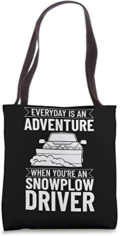 Snow Plow Tractor Machine Truck Shovel Driver Snowplough Tote Bag