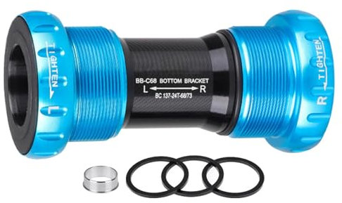JINGAN Vierkant-Innenlager,Fahrrad-Innenlager - Mountainbikes Vierkant-Innenlager - Nahtloses BB52-Integrationsfahrradwerkzeug für Mountainbikes mit 24-mm-Kurbelgarnituren