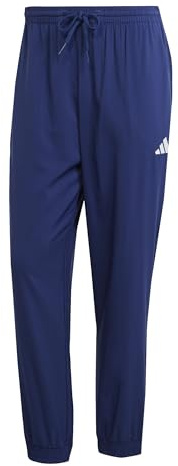 adidas Uomo Essentials Small Logo Stanford Pant Elasticated, Dark Blue/White, 3XL