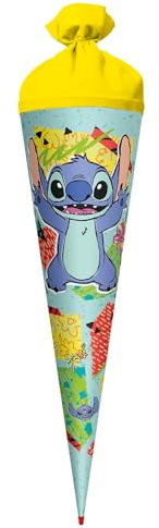 Disney Stitch School Cone, 70 cm, Round, Red Lace, Felt Closure